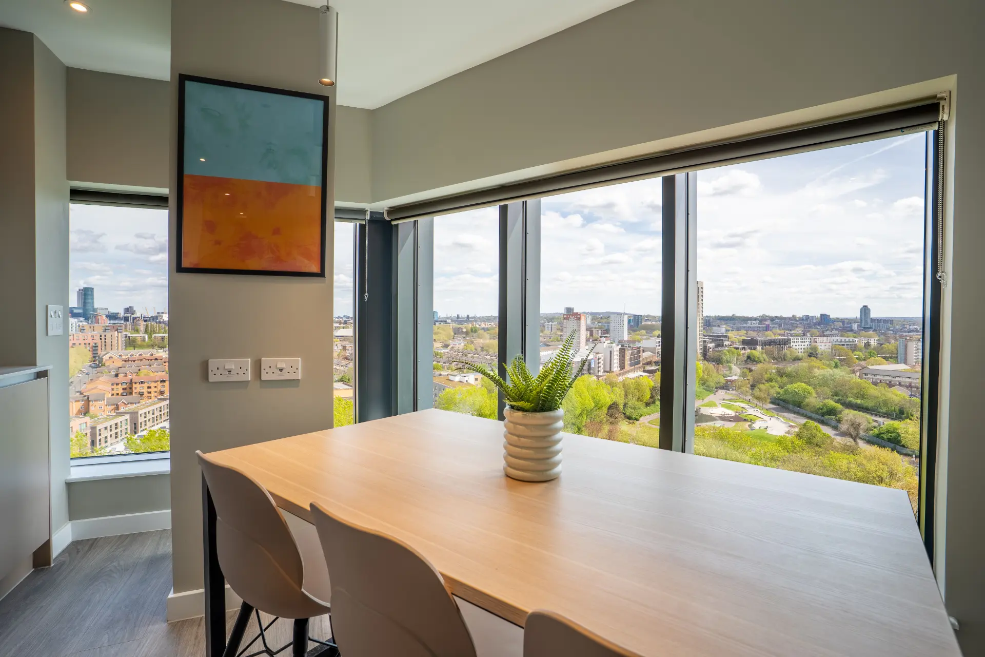 view from Ironworks House apartment