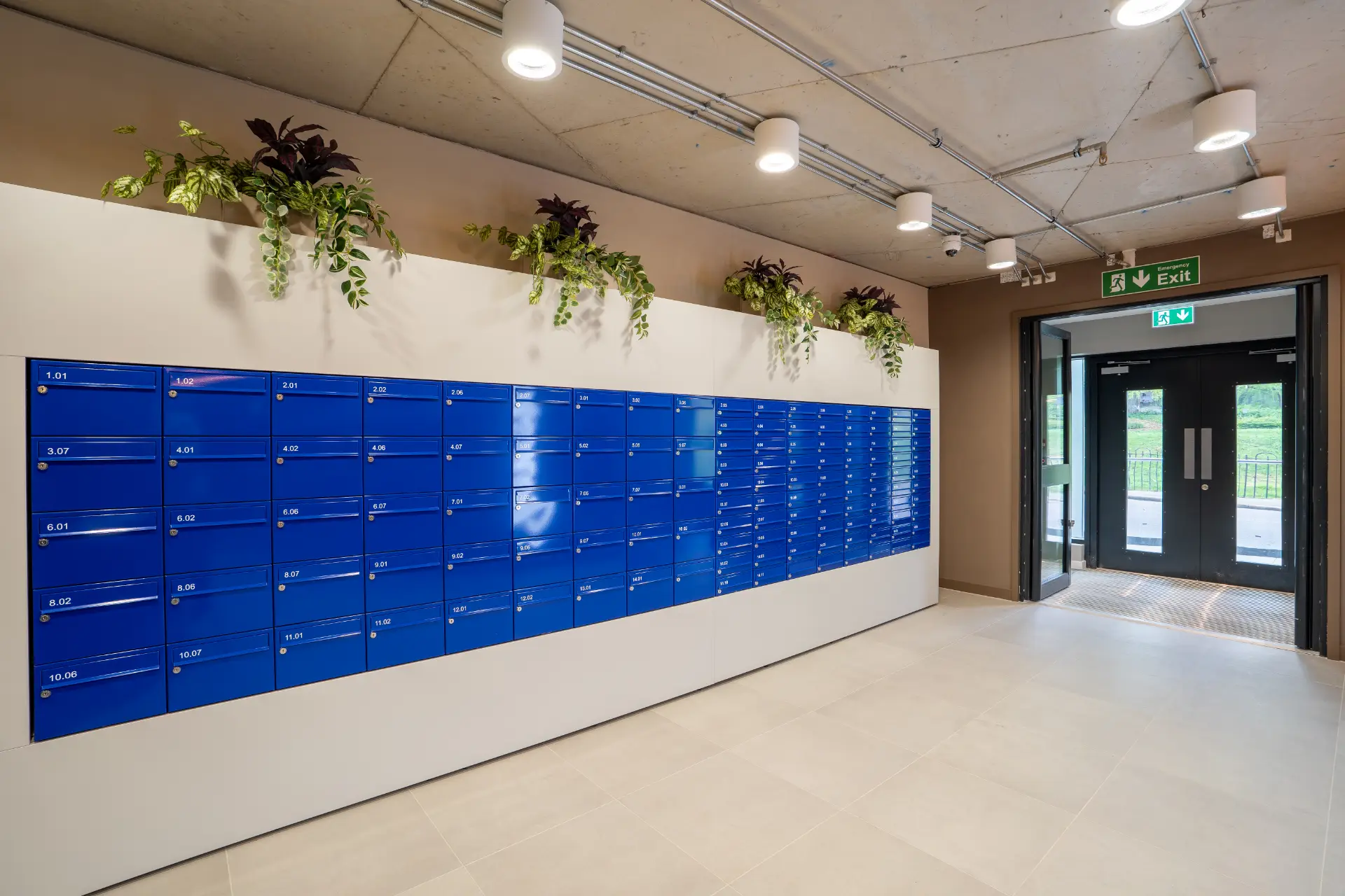 Ironworks House postage lockers